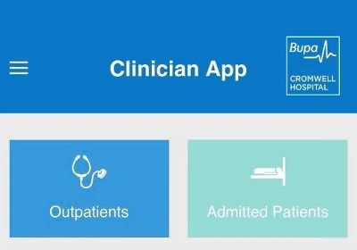 Bupa Cromwell dashboard screen in mobile app built by OWA