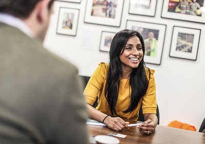 OWA client happy with clear communication in project meeting