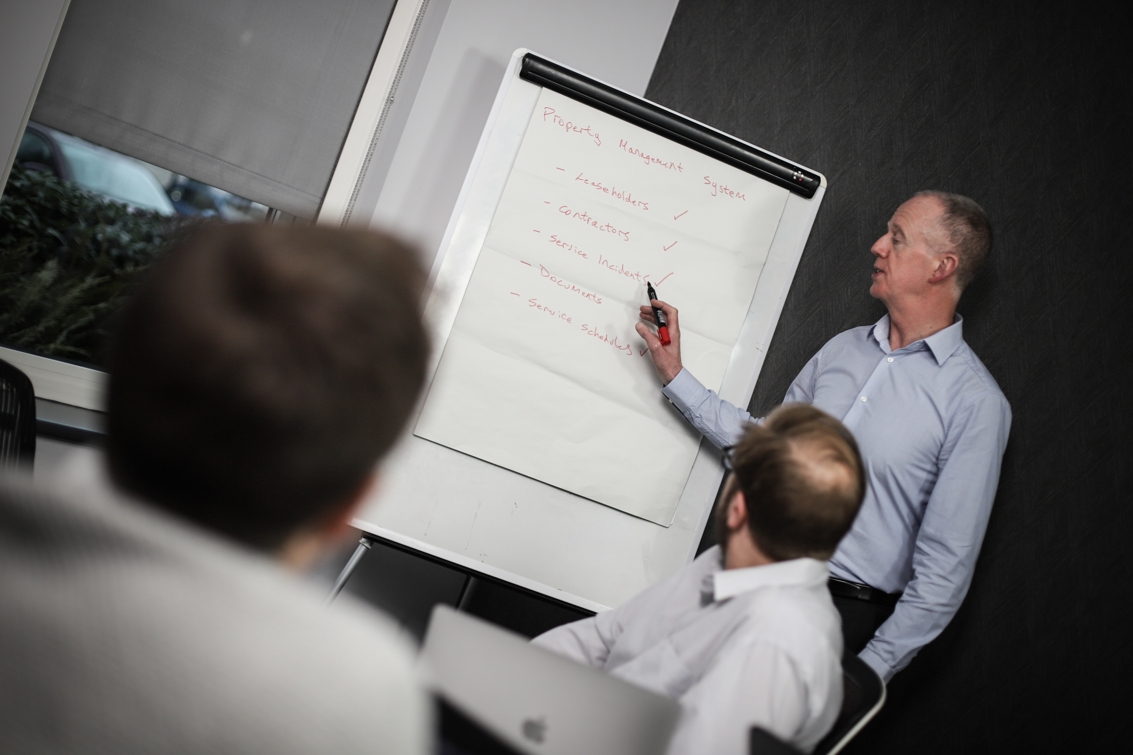 OWA team presenting an application support planning