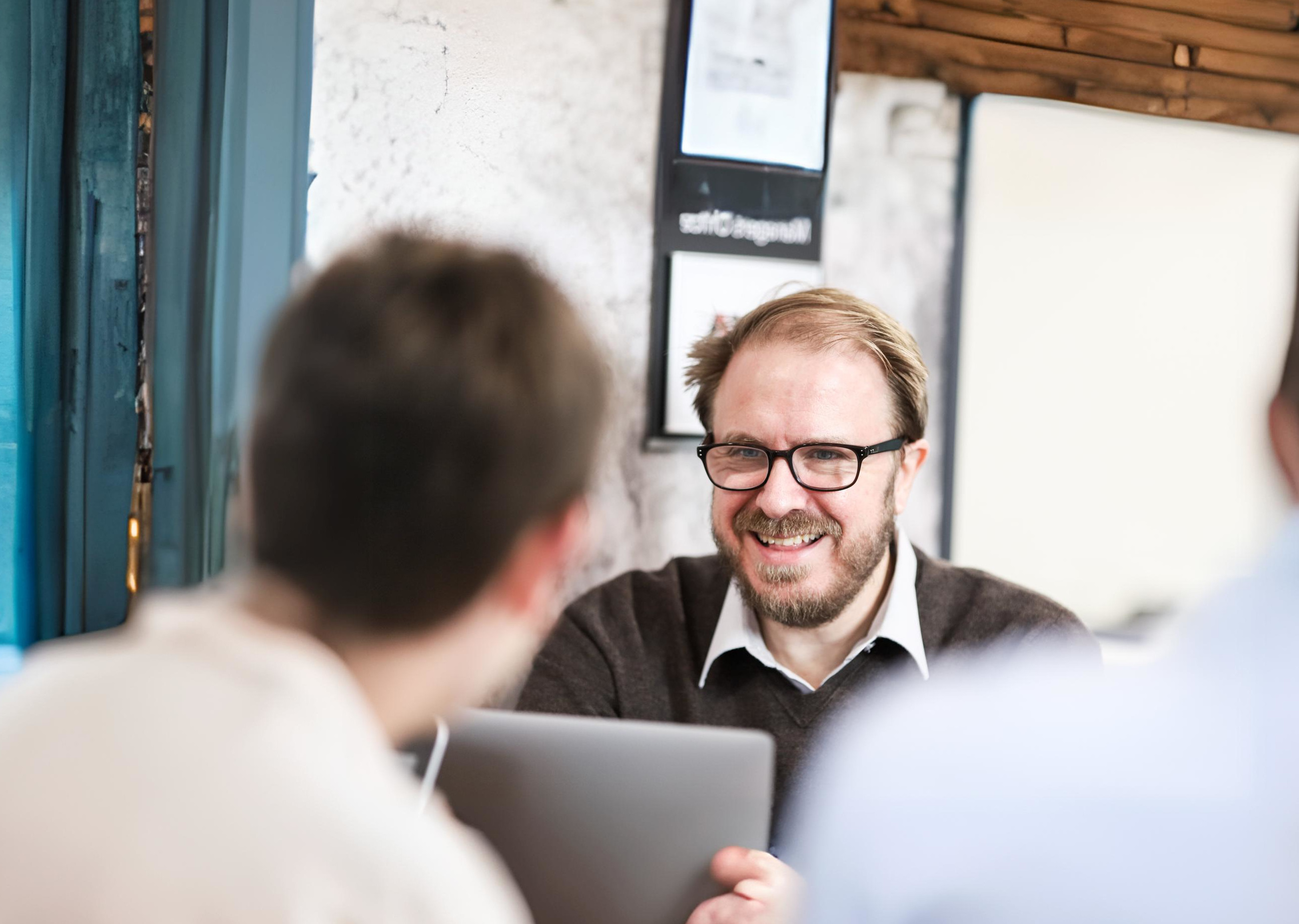 OWA team member in conversation