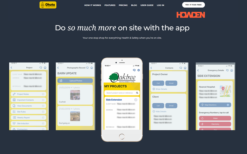 Ohutu website displaying a variety of products across different categories on a mobile app interface.