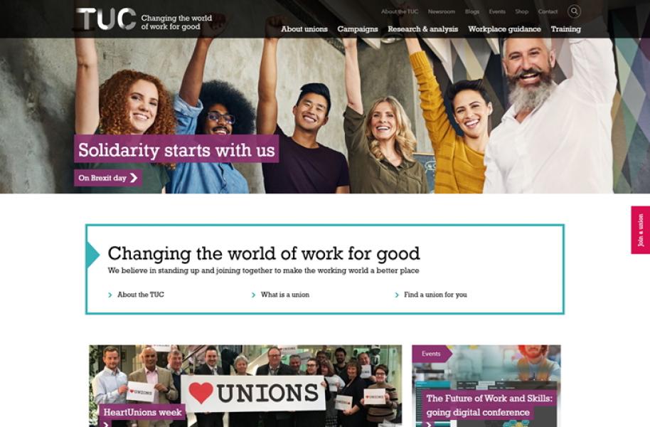 Trades Union Congress homepage