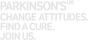 White Accreditation Logo - Parkinsons