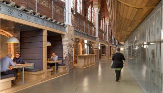 Oxford Innovation – image of person walking used on A2F Drupal website built by OWA