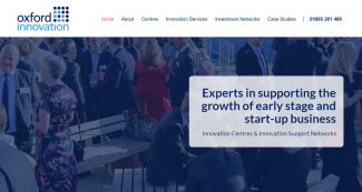 Oxford Innovation website screen
