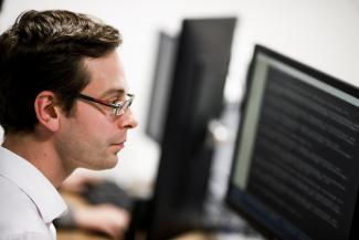 OWA team member carrying out a project recovery code review