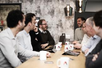 Our development company discussing a project