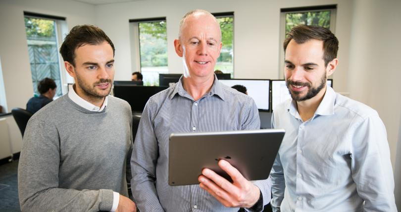 OWA development team checking client tablet app
