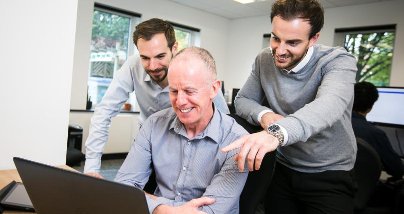 OWA development team checking client website