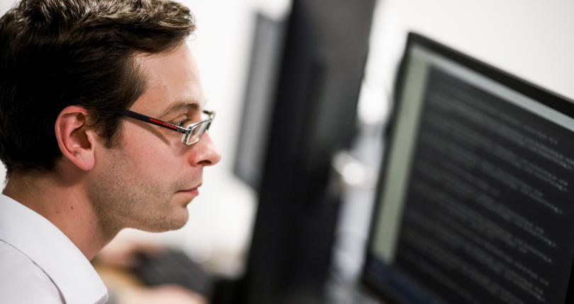 OWA team member developing a web application