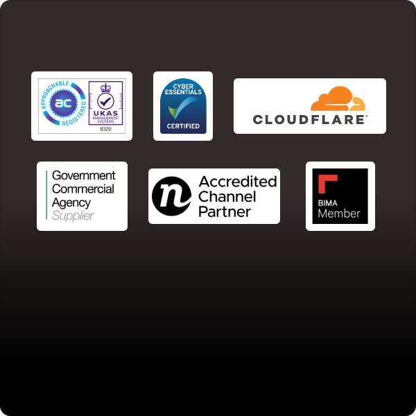 Multiple logos displayed on a black background.